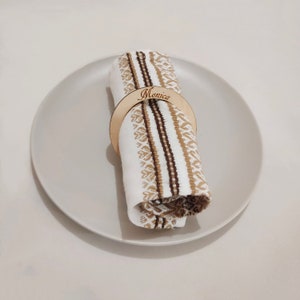 Portatovaglioli personalizzato, porta tovaglioli (3,1*3,1 pollici), segnaposto in legno personalizzato, segnaposto con nome