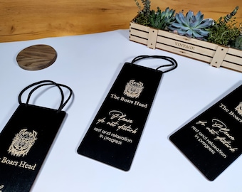 Custom Wood 'Do Not Disturb' Door Sign: Hotel Room Decor (10X26 CM)