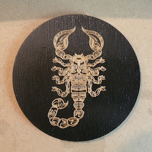 Engraved Wood Zodiac Coasters: Custom Astrology Decor