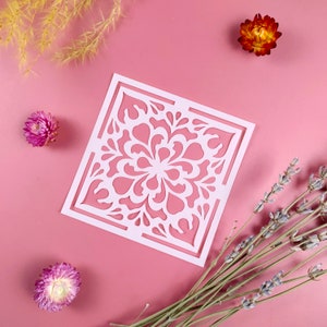 Mandala for tiles, Mandala stencils for tiles, Stencils for painting (9 Models), Wall stencils for painting