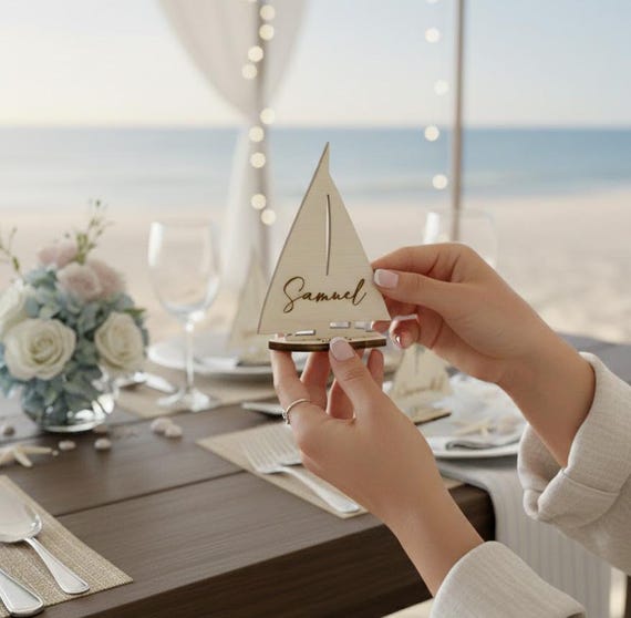 Nautical Wedding Place Cards, Place Cards Wedding, Tropical Wedding, Wedding Seating Chart, Destination Wedding, Wedding Name Cards