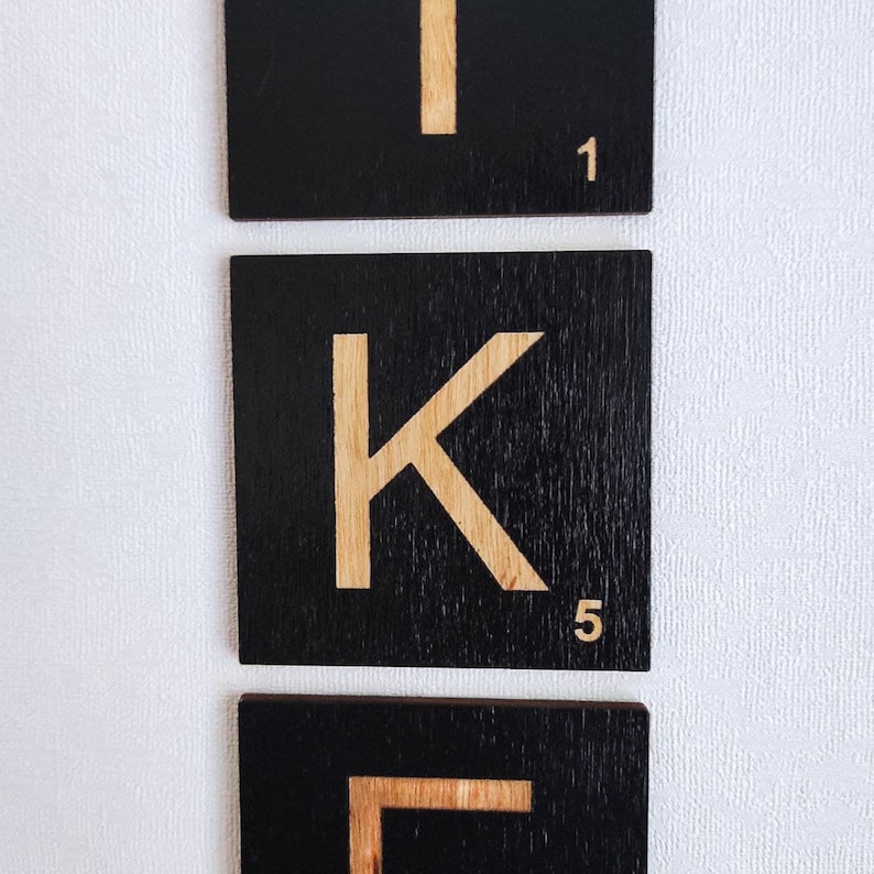 4x4 Inches Scrabble Tiles Names Wall Scrabble Tiles Etsy