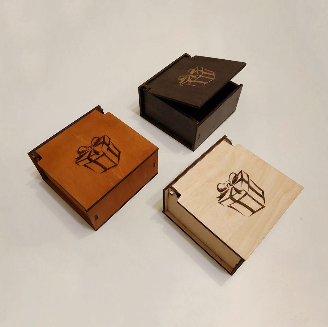 Custom box with logo Custom box Personalized wood box Etsy