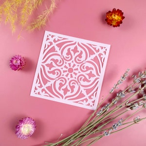 Mandala craft supplies tools, Mandala stencils for tiles, Stencils for painting (9 Models), Wall stencils for painting