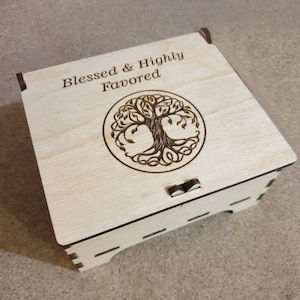 Boîte de cartes de tarot | Boîte en bois personnalisée (9 modèles et plus) | Boîte personnalisée | Coffret jeu de tarot