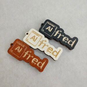 Personalized Plywood Wine Charms: Cartoon/Moove Fonts, Engraved Wine Glass Tags