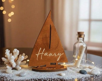 Wedding Place Cards, Beach Wedding Name Cards, Personalized Boat, Nautical Wedding, Wedding Name Tags, Wedding Name Plate