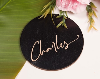Personalized Wood Wedding Coasters: Custom Guest Favors