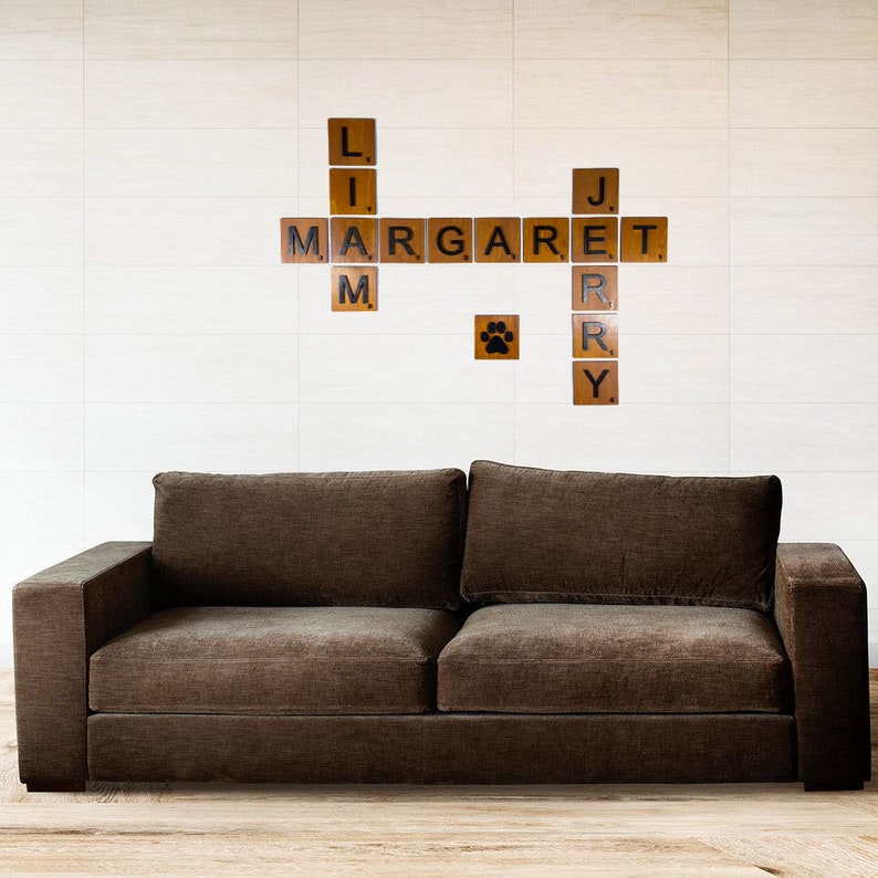 4x4 in. 2 layers Wall scrabble tiles, Scrabble tiles names, Scrabble tiles, scrabble tiles wall art, wall scrabble, scrabble wall accents image 8