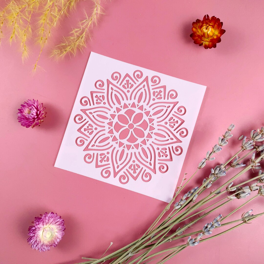 Mandala Stencils for Tiles, Stencils for Painting 9 Models, Wall