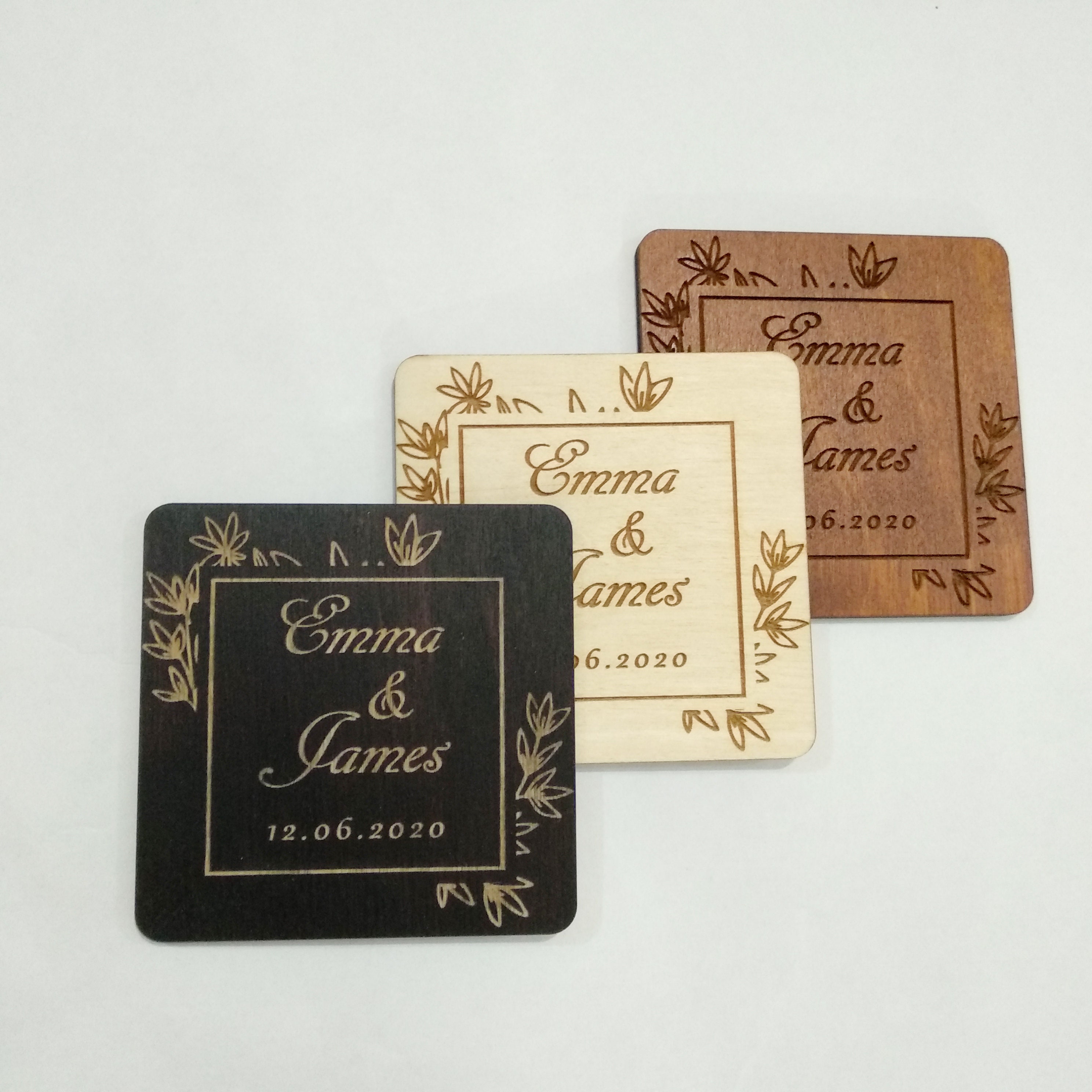 Personalized wedding coasters deals