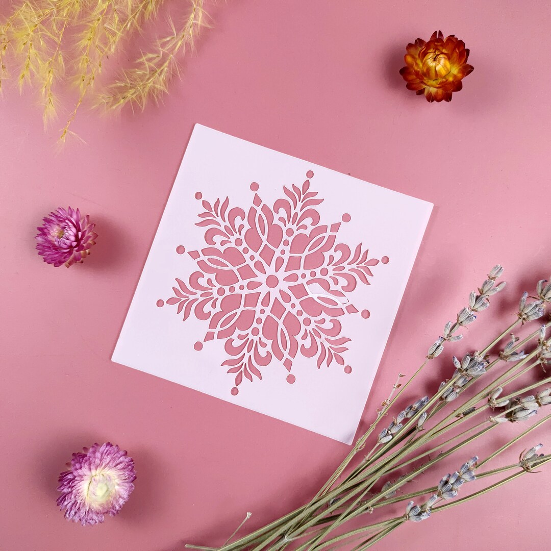 Custom Stencils Snowflake Stencils Mandala Stencils for Etsy