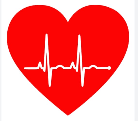Download Heart Rhythm Svg File Cricut Cameo Shirts Vinyl Silhouette Etsy