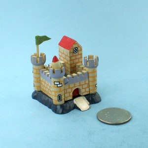 Dollhouse Miniature Wooden Toy Castle