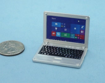 Dollhouse Miniature Laptop. 1:12 Scale - Etsy