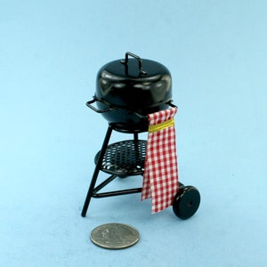 Dollhouse Miniature Outdoor BBQ Charcoal Grill