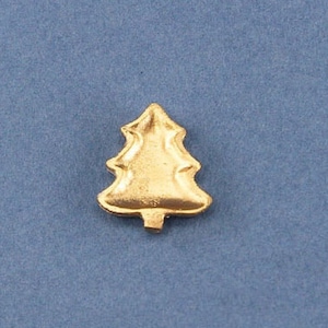 Beautiful Dollhouse Miniature Brass Christmas Tree Shaped Candy Dish #JLM123