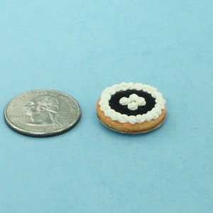 Dollhouse Miniature Chocolate Pie with Whipped Cream Topping