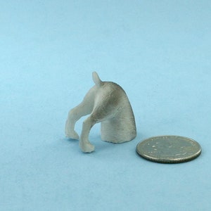 Dollhouse Miniature Digging Dog (Half Dog) Great for Miniature Fairy Gardens!