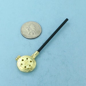 Dollhouse Miniature Hinged Victorian Bedwarmer