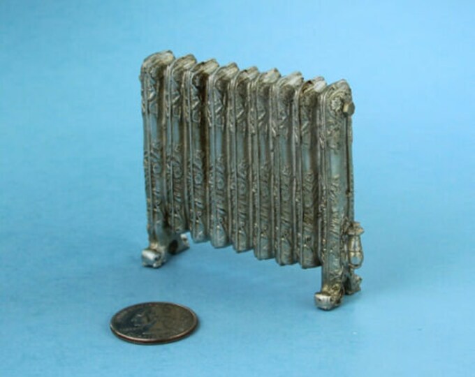 Dollhouse Miniature Decorative Antiqued Silver Heating Register Room ...