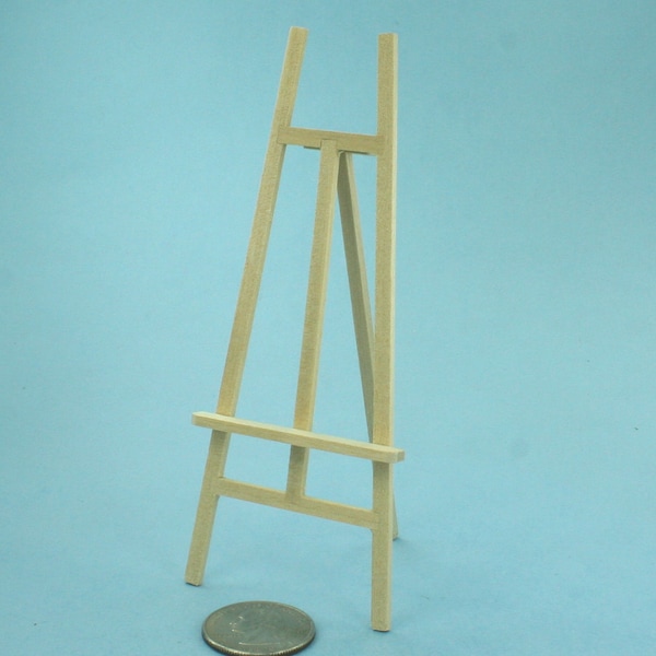 Dollhouse Miniature Folding Artists Easel Wood Art Easel Artists Easel Painting Easel #XV23046A