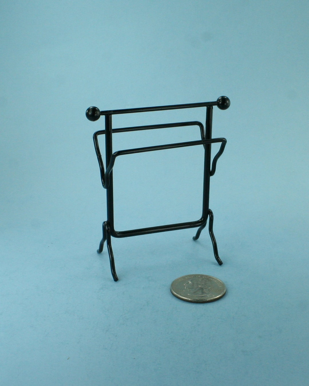 Dollhouse Miniature Wire Towel Rack Towel Stand in BLACK or Etsy