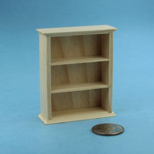Dollhouse Miniature Natural Wood PAINTABLE Wall Shelves