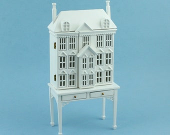 1:144 Scale Victorian 3 Stories Front Opening Miniature Dollhouse for Inside your Dollhouse with Display Table! NEW #ZHW10