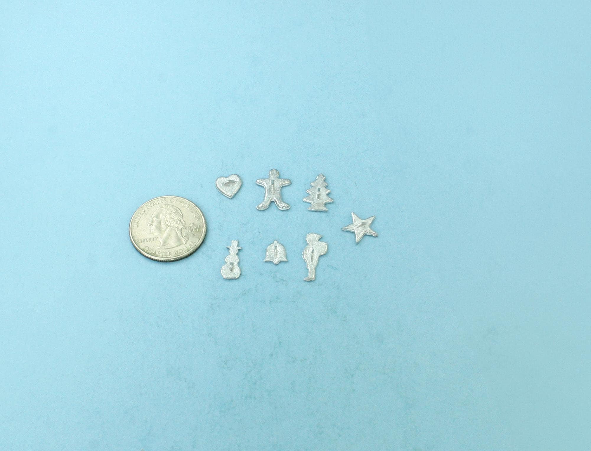 Set of 7 Miniature Christmas Cookie Cutters
