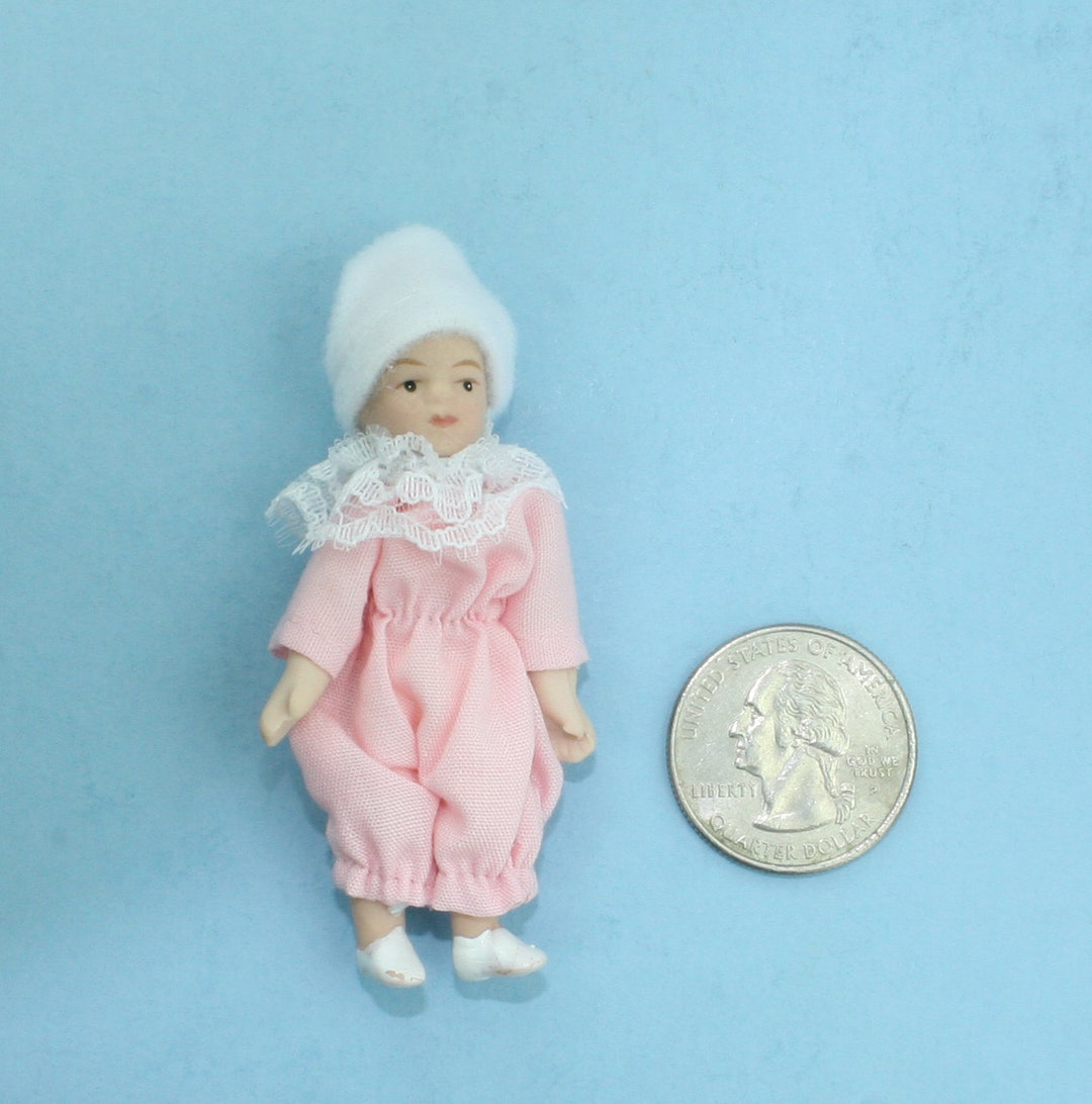 Cute 1/12 Scale Dollhouse Miniature Porcelain Baby Doll Etsy