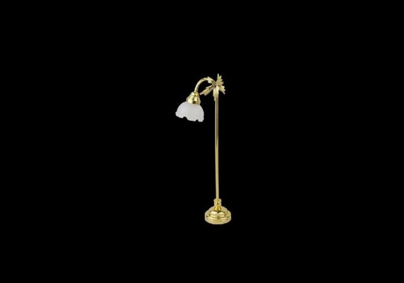 Dollhouse Miniature Battery Operated LED Floor Light Reading Lamp