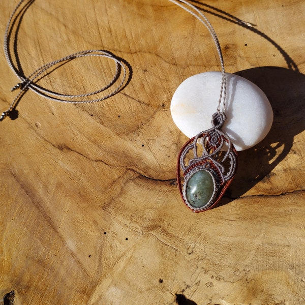 Collier "Bouclier des Elfes" - Labradorite