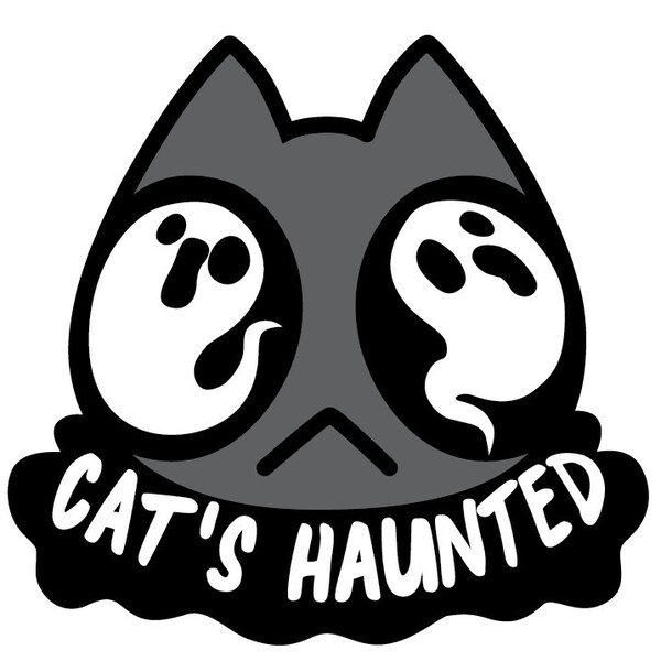 Cat's Haunted Hard Enamel Pin