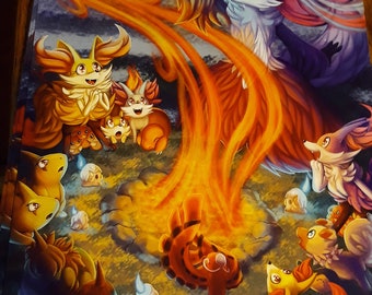 Fireside Magic - 11x17 Print