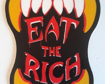Eat the Rich Vinyl Sticker