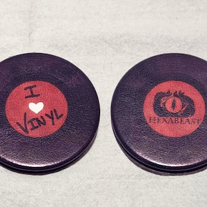 I Love Vinyl&quot; Circle Compact Mirror