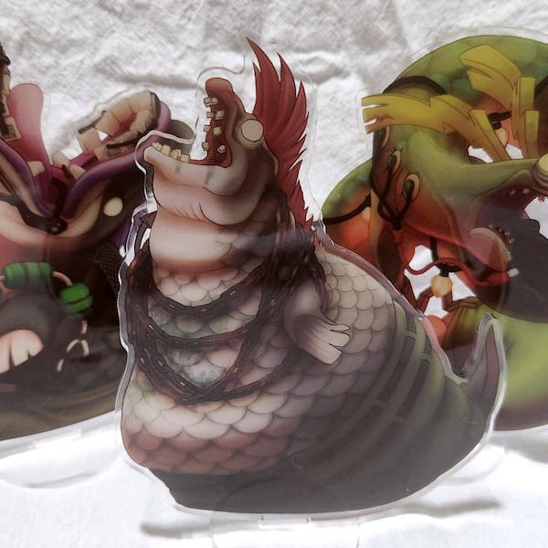 King Salmonid 6" Acrylic Standee - Cohozuna, Horrorboros, Megalodontia