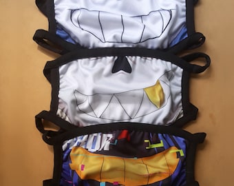 Sans Mask, Error Sans Mask, Underfell Sans Mask, Cloth Dust Mask