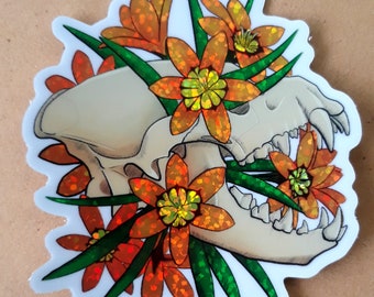 Harlequin Hyena Vinyl Sticker