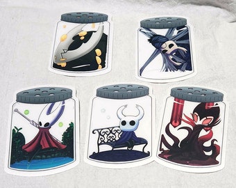 Hollow Knight Bug Jar Clear Vinyl Stickers