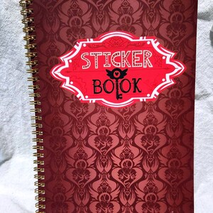 Hazbin Hotel Themed Reusable XL Size B5 Stickerbook image 1