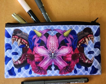 Poisonous Floral Zipper Pouch