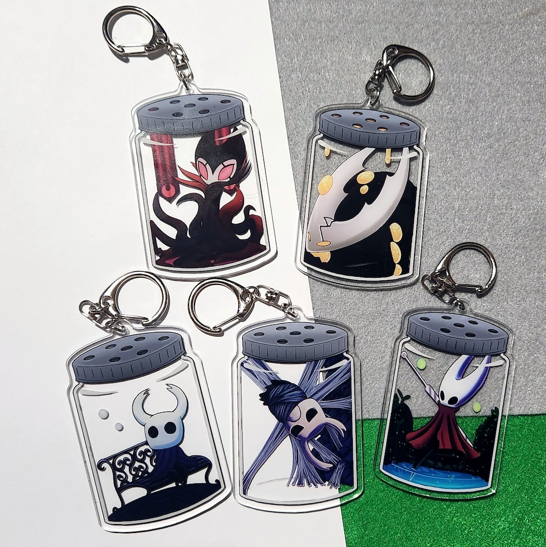Hollow Knight Bug Jar 3 Acrylic Charms, Grimm, Ghost, Zote Etsy