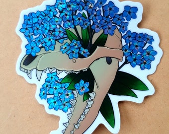 Forget Me Not 3" Prismatic Vinyl Sticker