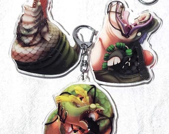 King Salmonid 3" Acrylic Charms