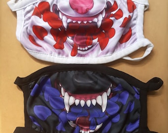 Hanahaki Wolf Dust Face Mask