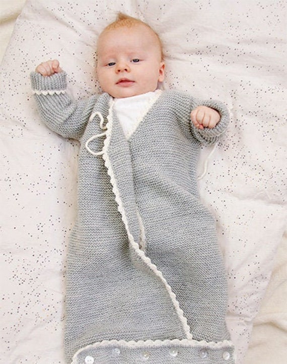 knitted baby sleep sack