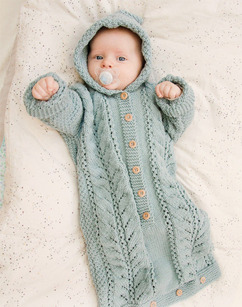 Knitting Pattern Baby Sleeping Bag Cocoon Sleep Sack Bunting | Etsy