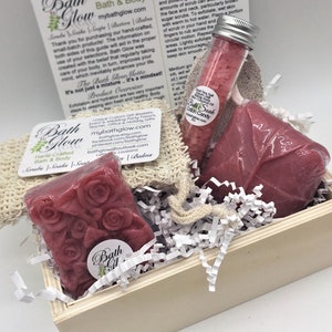 Petite Box Set (Grapefruit): Spa Gift | Bath Gift | Unique Gift | Gifts For Women | Relaxation | Bridesmaid Gift | Birthday | Gift For Her